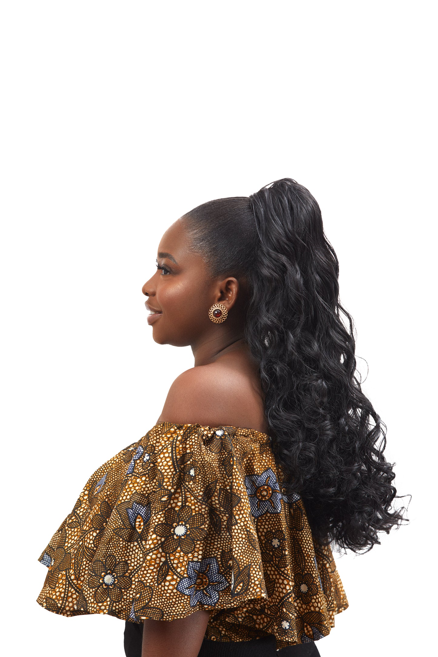 Loose Wave Drawstring Ponytail