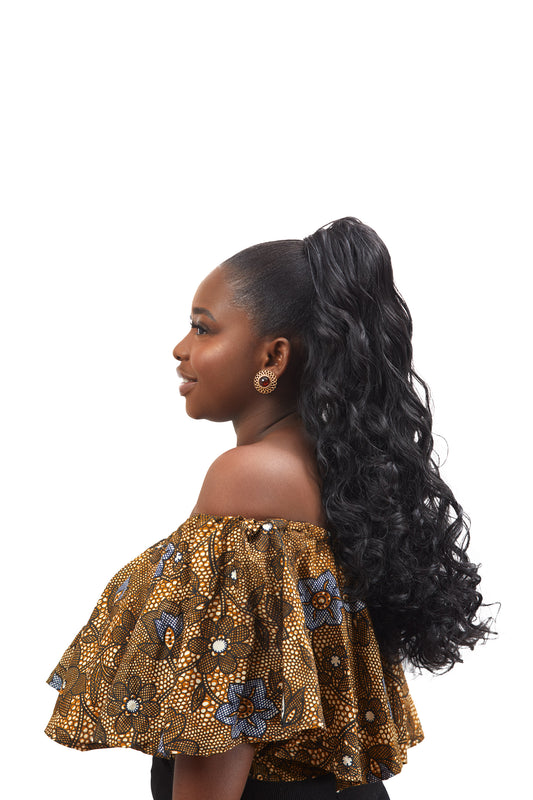 LST Loose Wave Drawstring Ponytail
