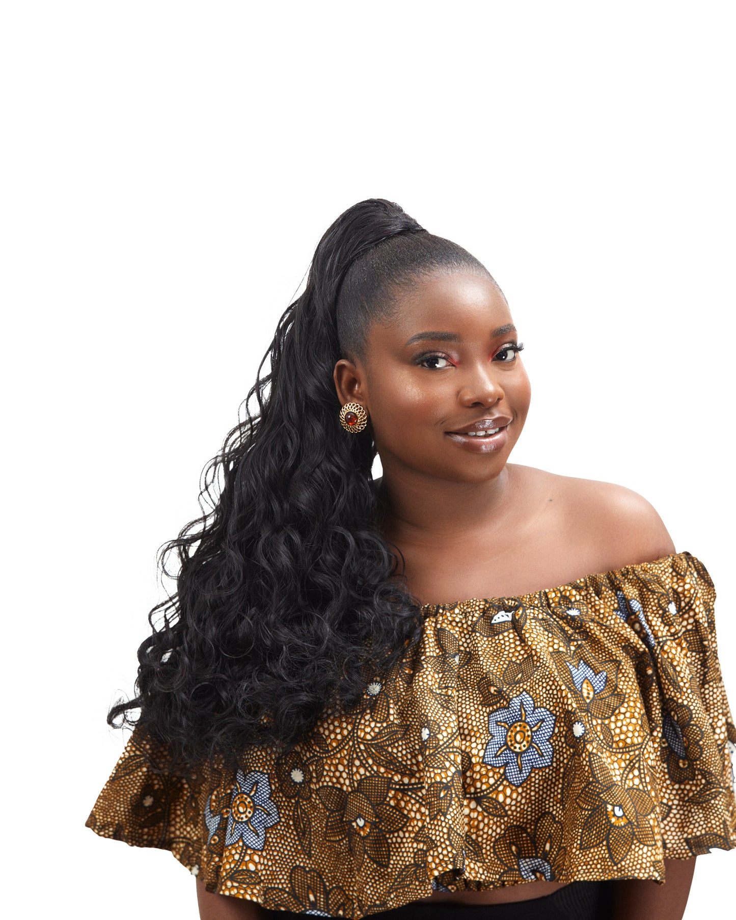Loose Wave Drawstring Ponytail