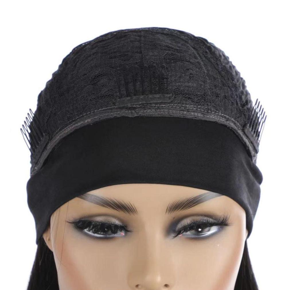 Glanz™ Deep Curl Headband Wig - Curly Glam | 100% Human Hair