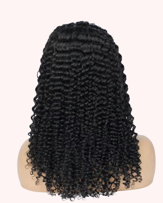 Glanz™ Deep Curl Headband Wig - Curly Glam | 100% Human Hair