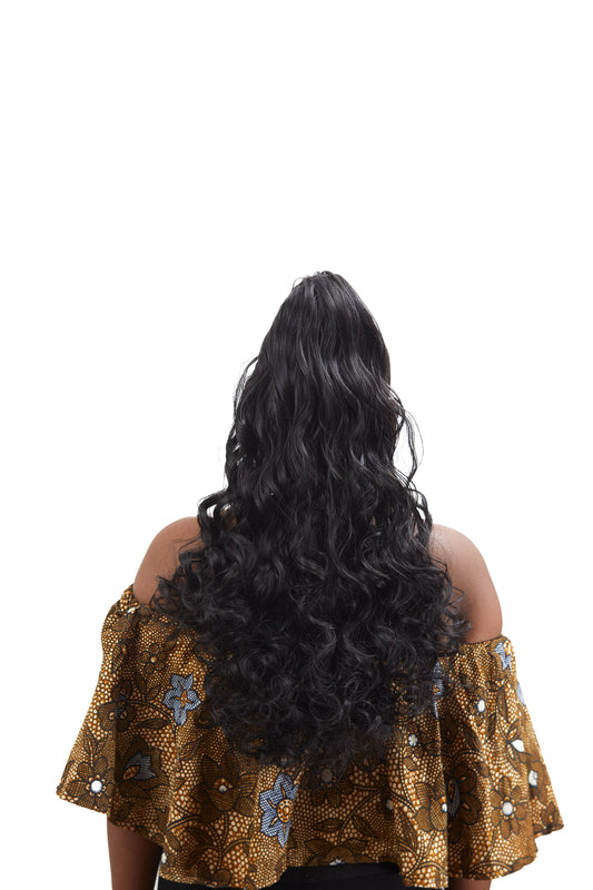 Loose Wave Drawstring Ponytail
