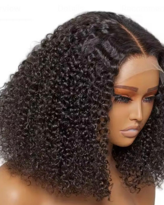 Glanz™ 100% Human Hair Kinky Curls Wig | 4x4 Closure | 350% Density